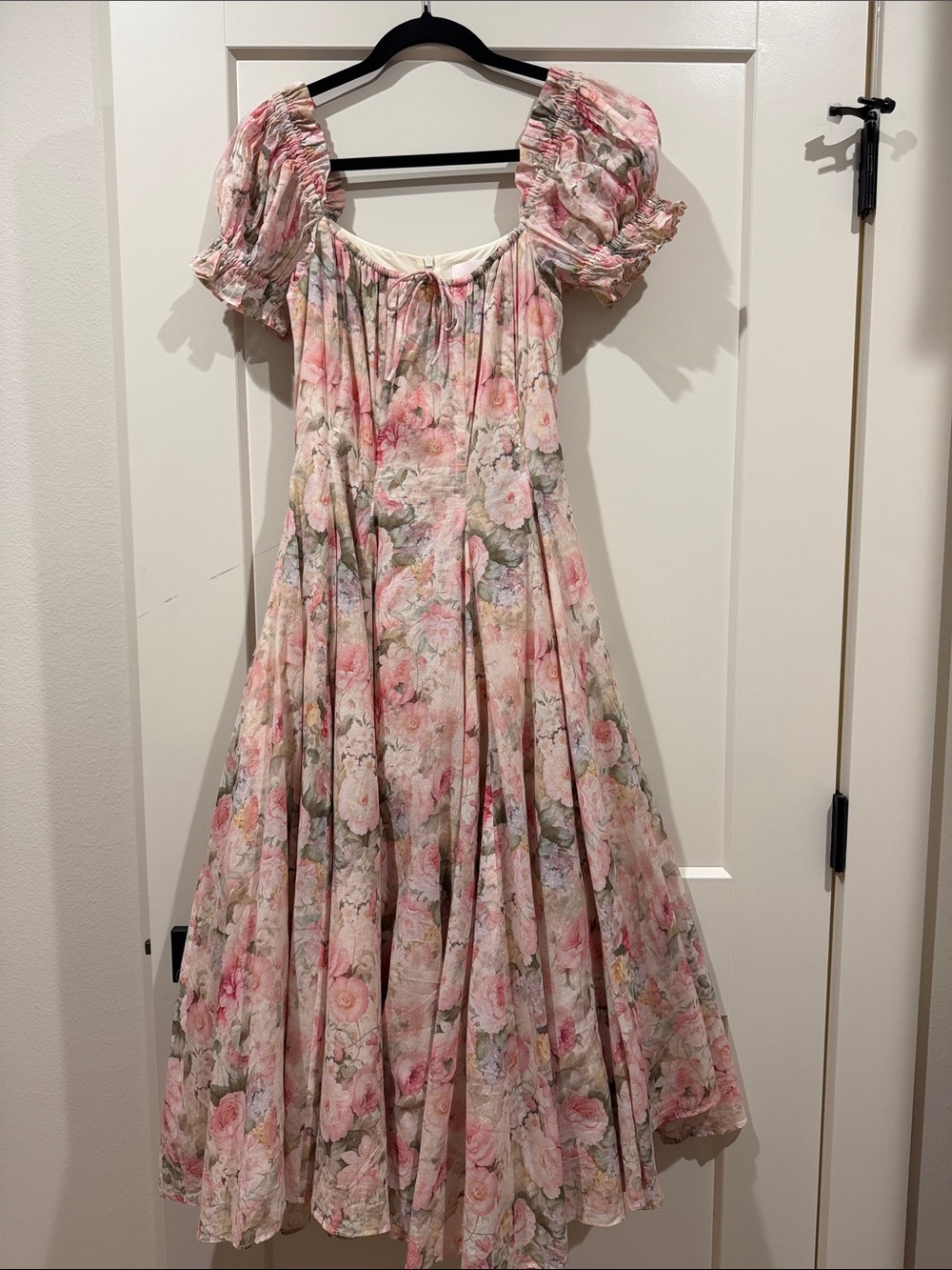 Selkie Floral Maxi Dress - Pink and Cream